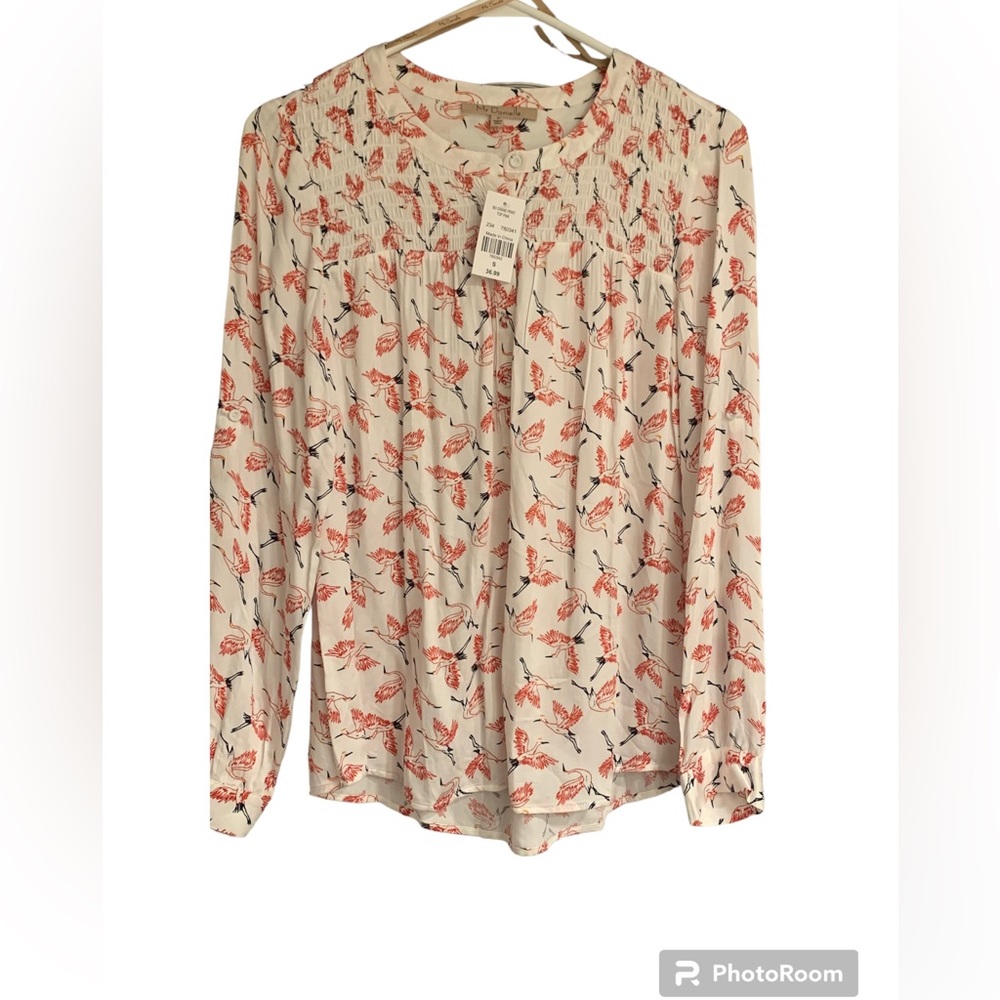 My DANIELLE NWT top/ cranes birds/ size small women’s ladies